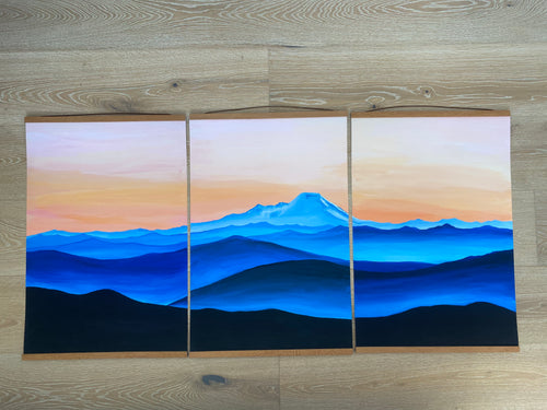 Mount Baker Magic (triptych)