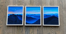 Load image into Gallery viewer, Waking Up in the Mountains (triptych - frame not included)