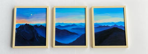 Waking Up in the Mountains (triptych - frame not included)